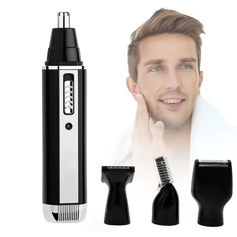 4 In 1 USB Rechargeable Electric Hair Trimmer Unisex Painless Clipper For Nose Beard Eyebrow Perfect Gift For Men Women