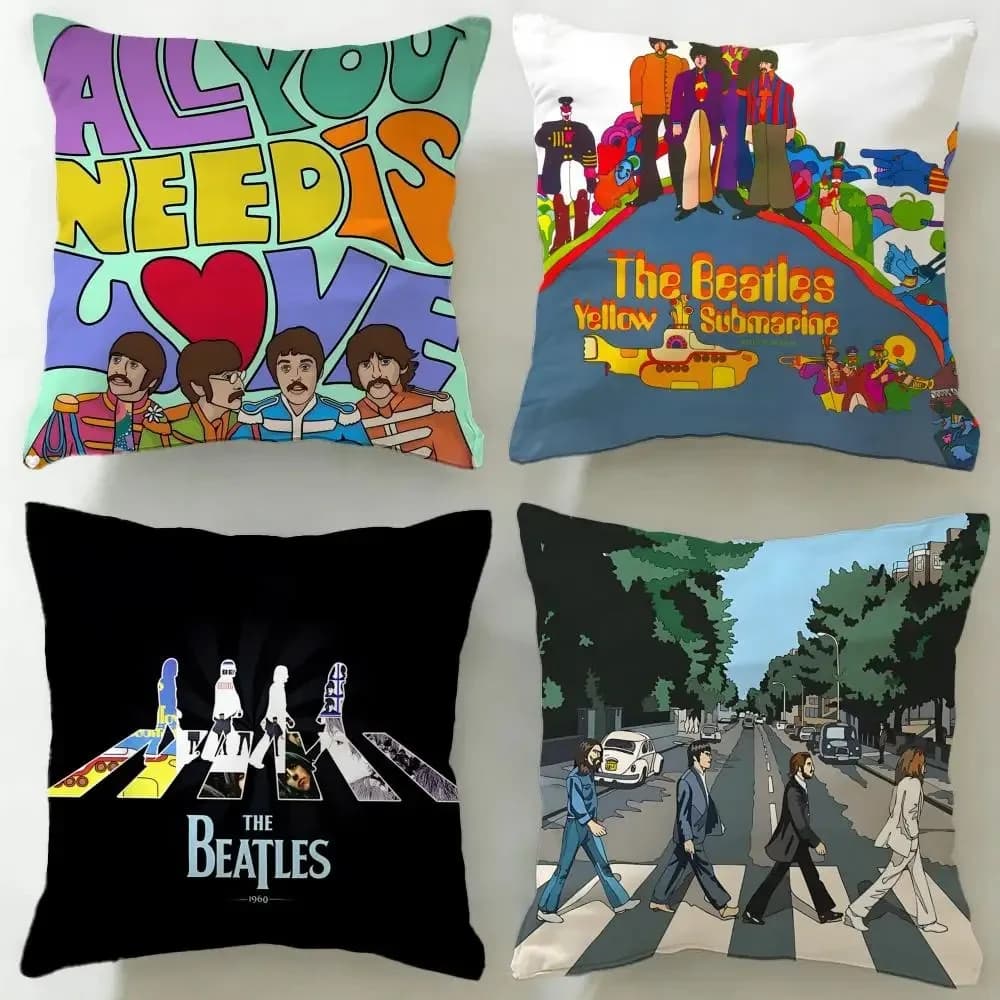 1 copricuscino dei Beatles, morbida federa decorativa per la casa, divano, letto, ufficio, viaggio, facile da lavare, idea regalo