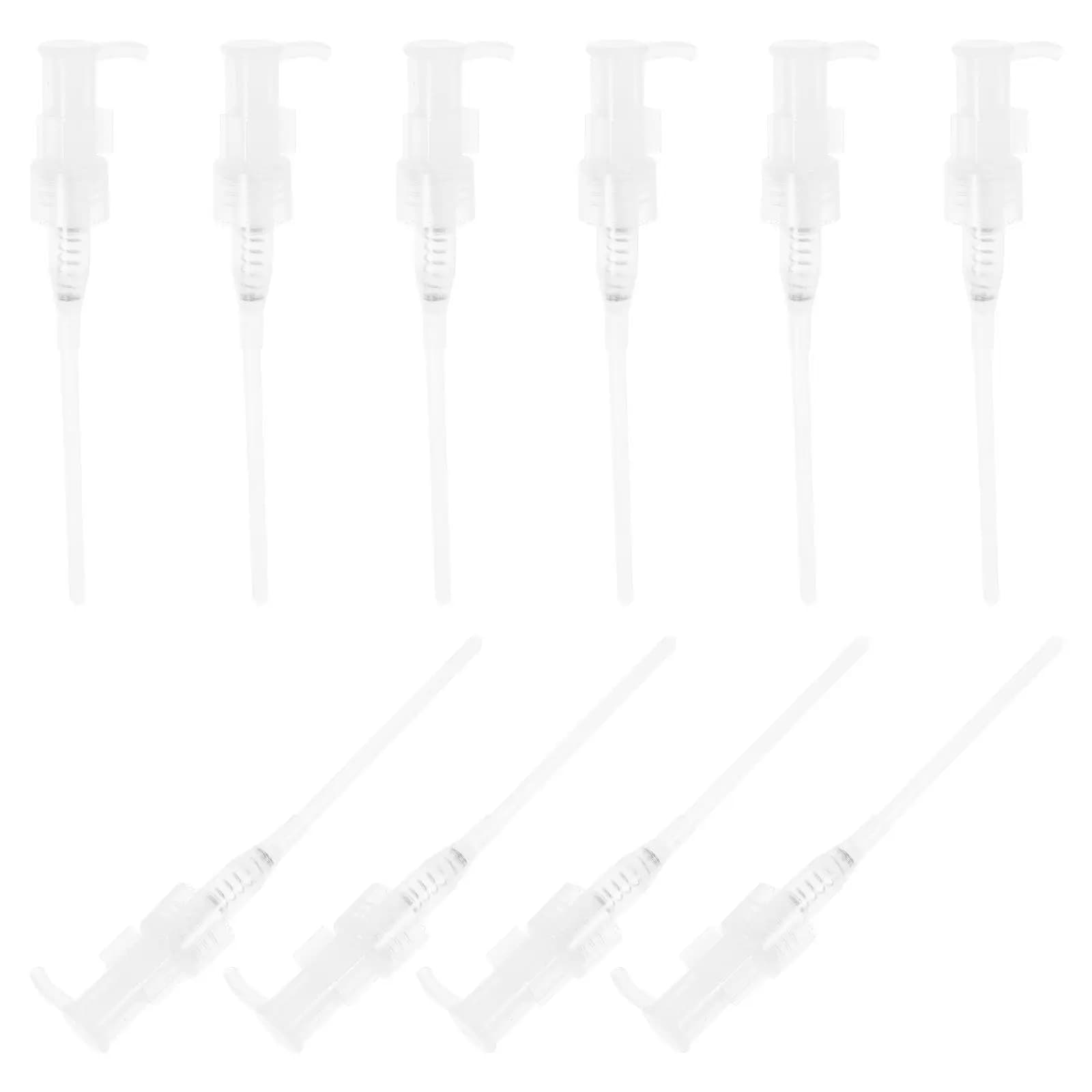 10 Pezzi di Testine di Ricambio in Plastica per Dispenser di Prodotti per la Cura della Pelle, Ricaricabili per Lozioni, Sapone Liquido, Shampoo, Creme e Oli