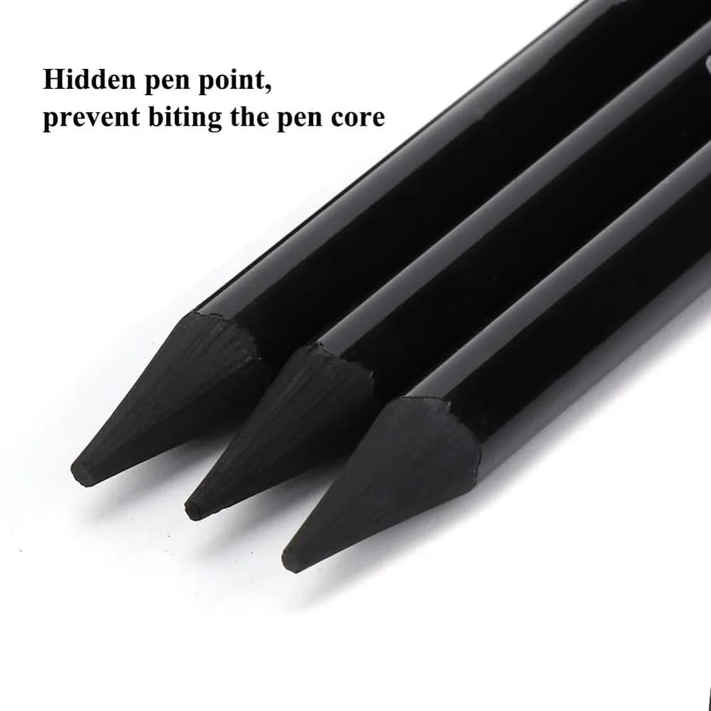 3PCS Sketching Tools Hard Medium Soft Charcoal Pencils Woodless Pure Carbon Woodless Charcoals 5.7inch Drawing Pencils Artists