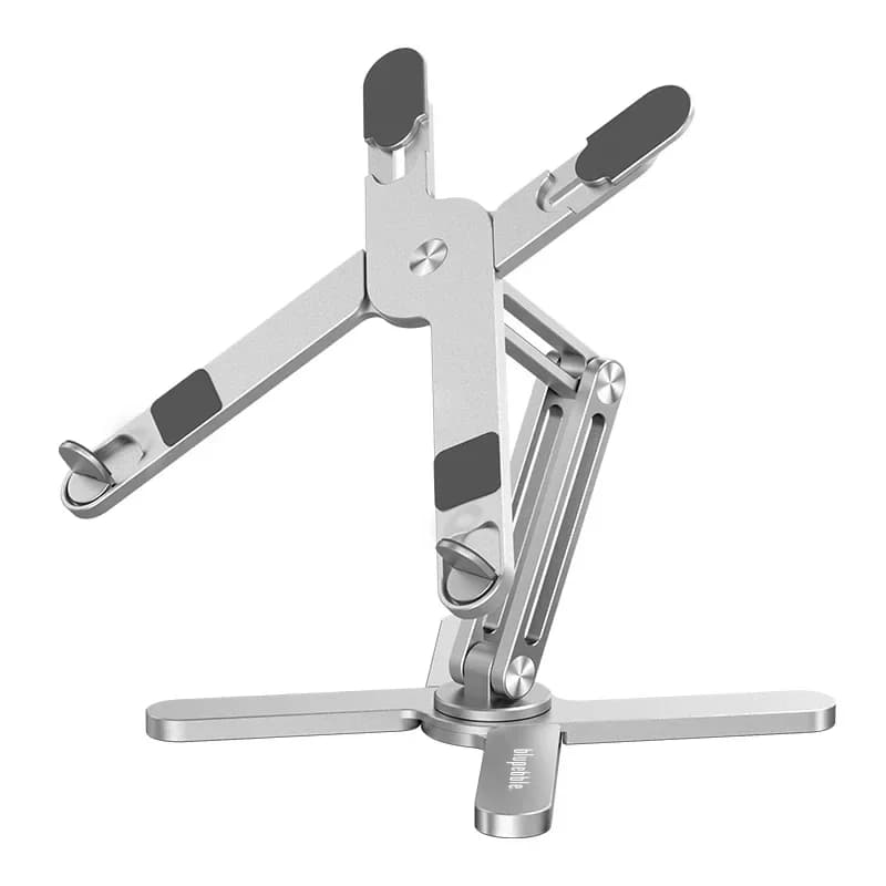 Supporto per laptop portatile pieghevole N86 con base girevole a 360 gradi, supporto per tablet regolabile, adatto a tutti i MacBook