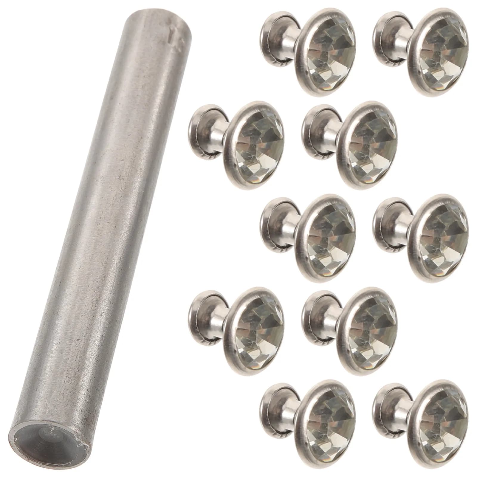 Set di Attrezzi Professionali per Applicazione Rivetti, Robusto Applicatore a Punta per Lavori Artigianali, Riparazioni Metalliche, Accessorio per Applicazione Strass