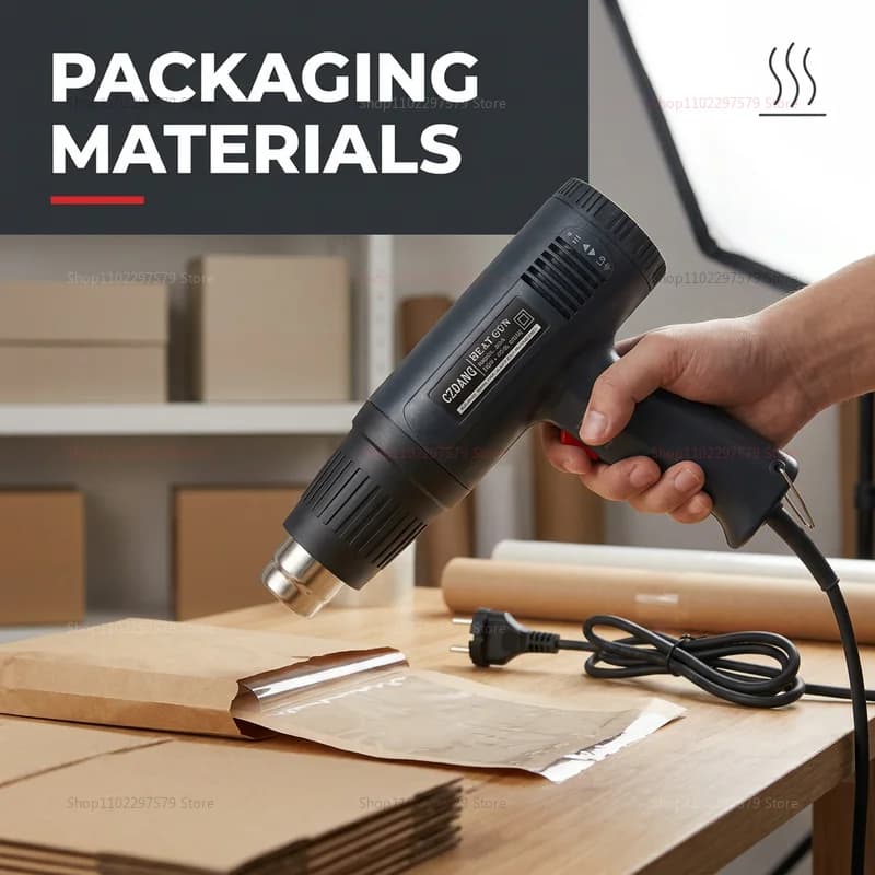 2000W Adjustable Temp Heat Gun Nozzles Professional Hot Air Blower DIY Paint Stripping PVC Shrinking Home Electric Heat Tool