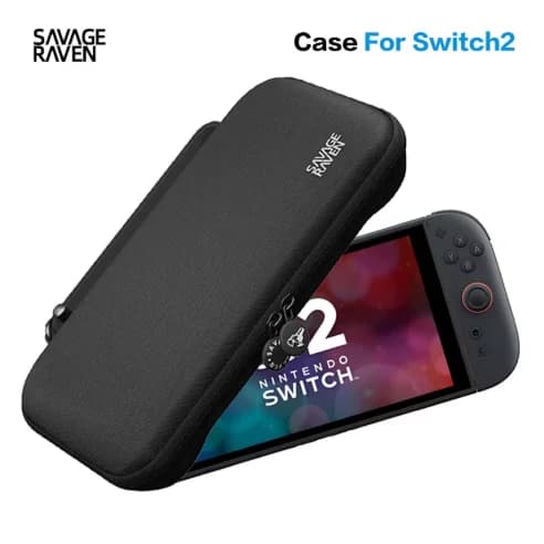New Savage Raven by Skull & Co. EDC Carrying Case for 2025 Switch 2 Portable Hard Shell Storage Bag for NSW 2 Game Console