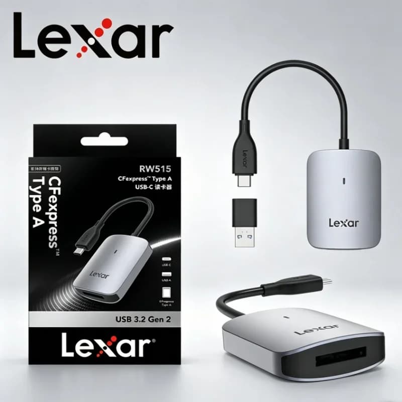 Lexar RW515 CFexpress Type A Card Reader USB 3.2 Gen 2 Type C Type A 900MB s High Speed CFe A Memory Card Adapter for Camera