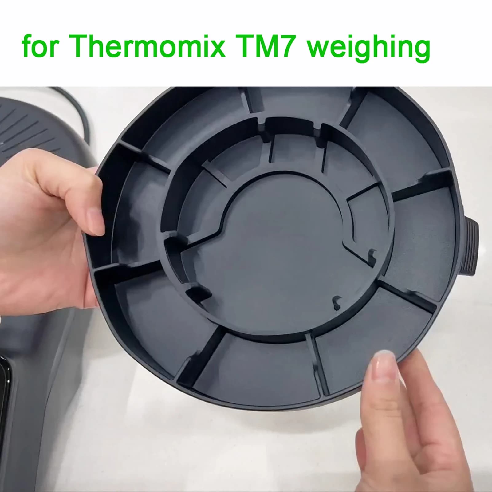 Spare tray for weighing and weighing plate compatible with Thermomix TM7 Bimby TM7 base
