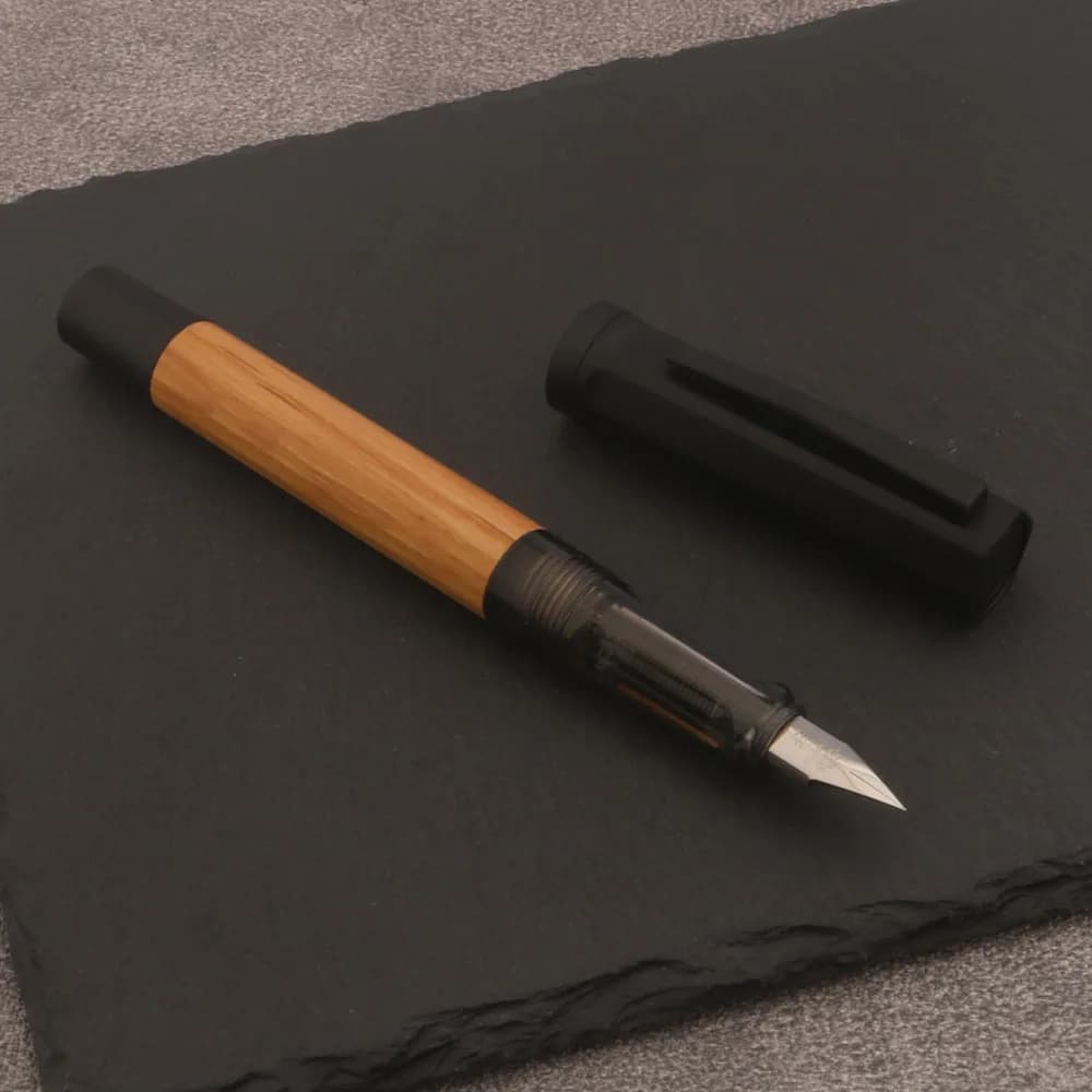 1pc JINHAO Fountain Pen wooden Black Calligraphy Nib Business Office School Supplies Writing