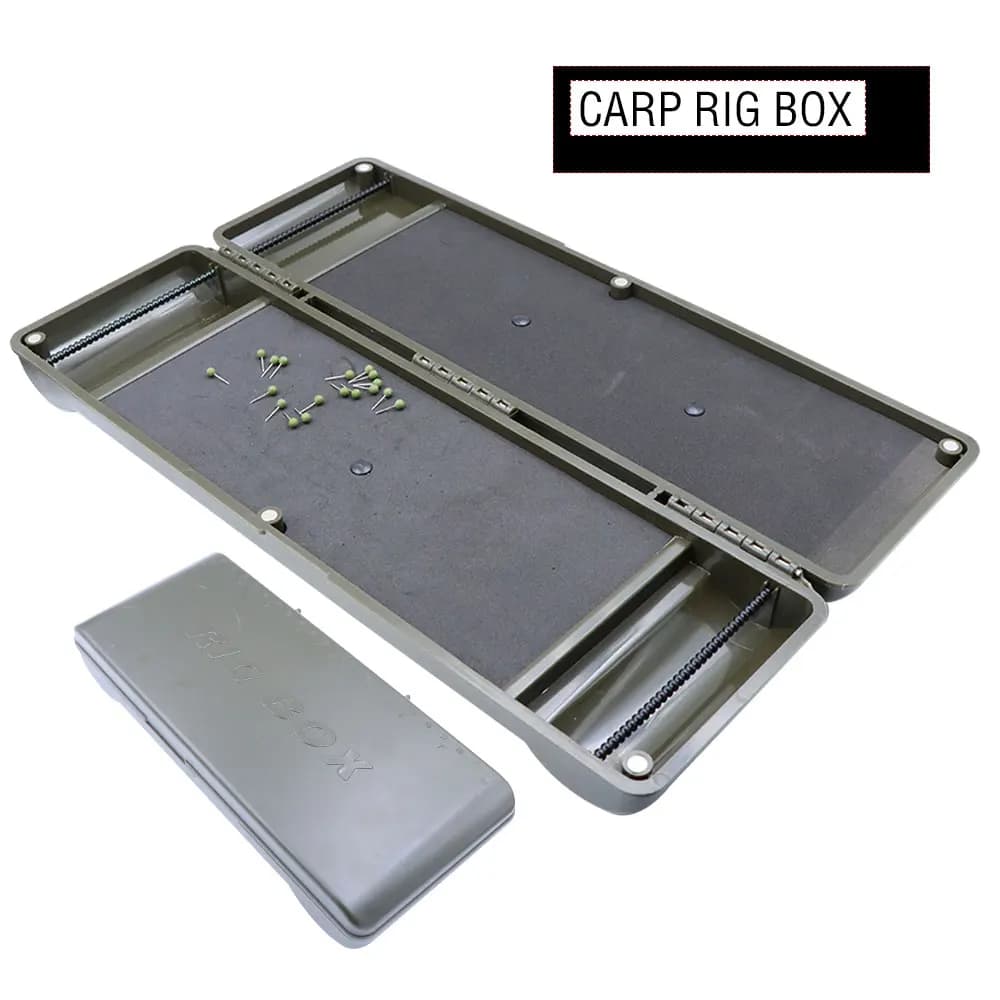 Carp Fishing Equipment Box Storage Box for Hair Equipment Method Feeder Rigging Double Face Housing Box ABS Coarse Fishing Equipment Tool