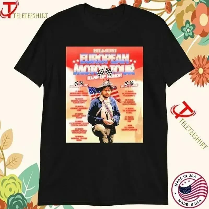 Bilmuri 2025 Motor Tour T Shirt European Lap Of Honor Music S 5Xl