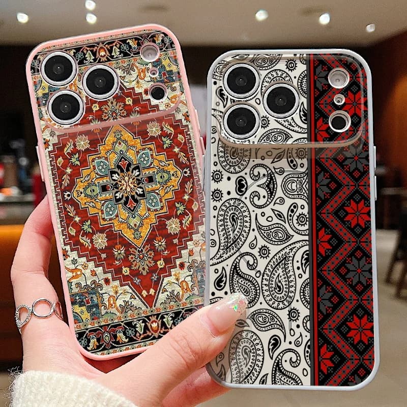 Magnetic Retro Totem Pattern Phone Case For iPhone 17 ProMax 16 15 14 13 Pro Max For Magsafe Wireless Charge Shockproof PC Cover