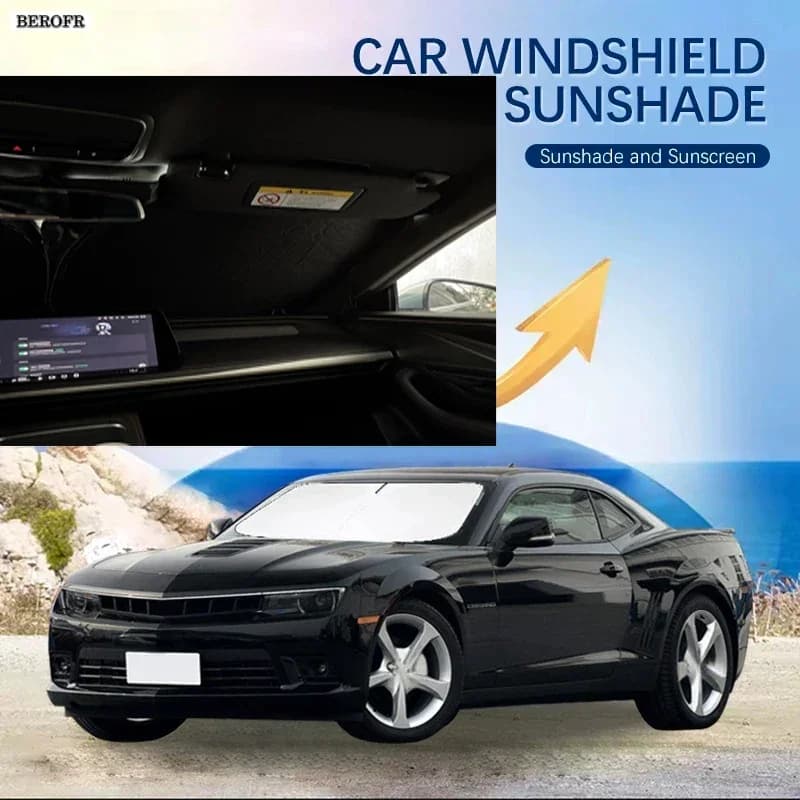 Car Windshield Sun Shade Covers Front Window Sunscreen UV Parasol For Chevrolet Camaro convertible Summer Car Accessories