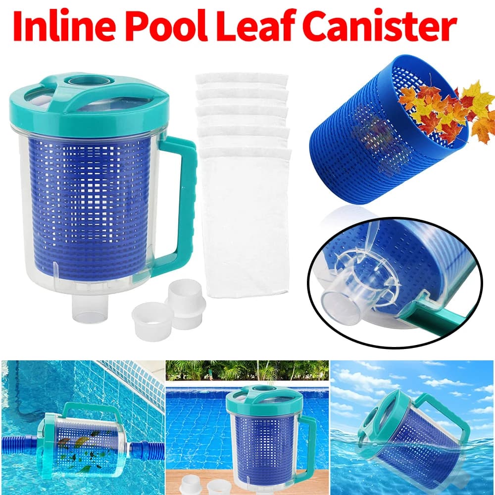 Piscina in linea Contenitore per foglie Piscina Raccoglitore di foglie Trappola Raccoglitore di foglie Filtro per vuoto per piscina Accessori per piscina per W26705 Pentair