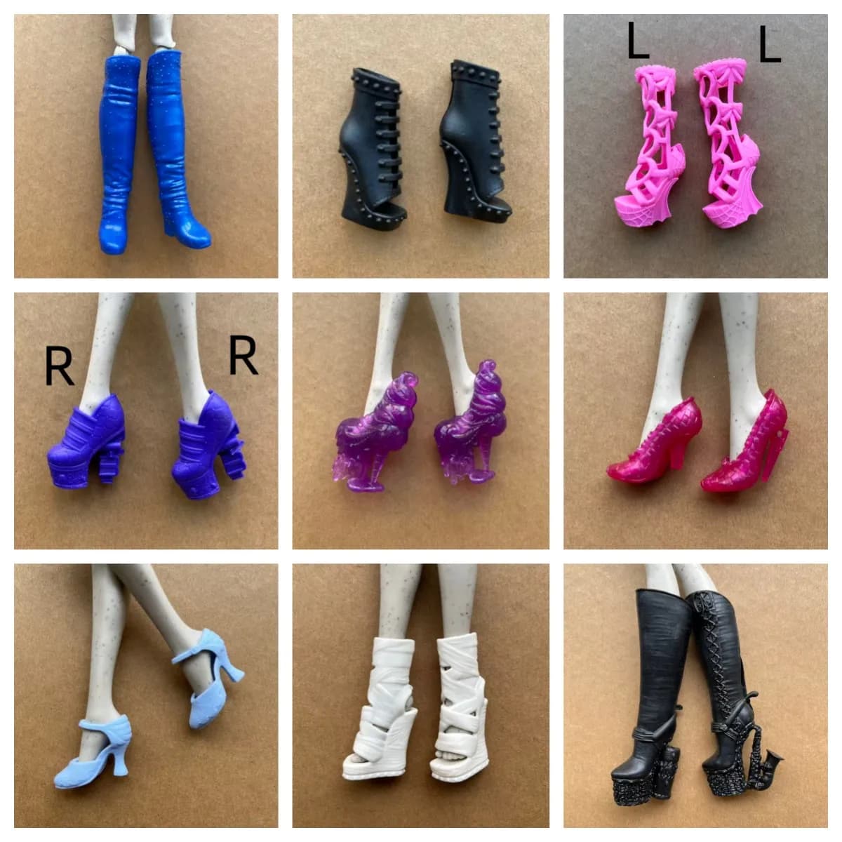 Monster Doll Boots Sandals Novelty Doll Decors Personality Doll Dressing Accessories Original Doll Parts