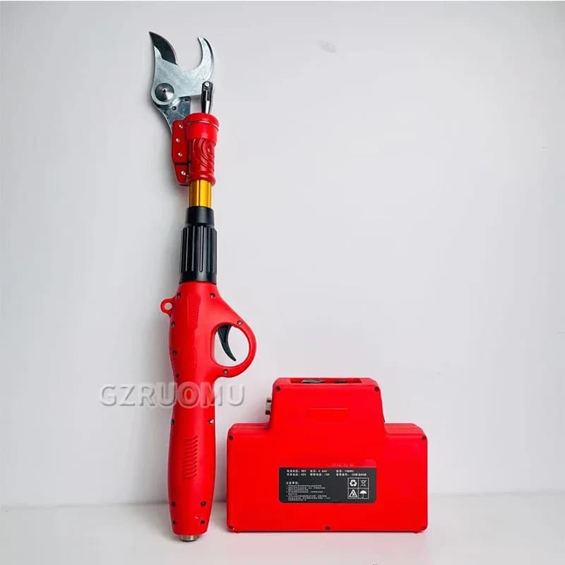 Electric Extended Lithium Battery Fruit Tree High Branch Scissors Pruning Shear Rechargeable Gardening Scissor