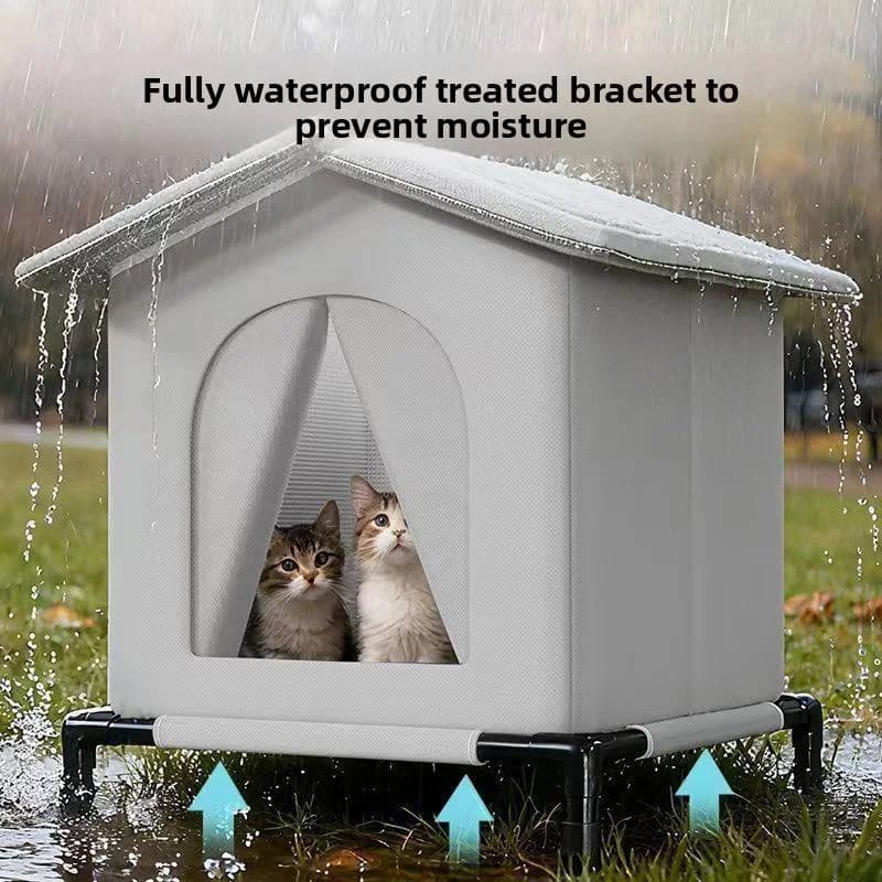 Outdoor Waterproof Dog House Winter Warm Foldable Washable Pet Cave Sleeping Bed Stray Cat Shelter for Small Dogs And Cats