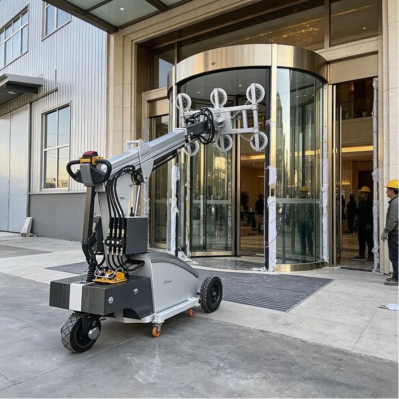 Glass Vacuum Lifter Mobile Electric Glass Lifting Machine Hydraulic Suction Cup Equipment for Curtain Wall Installation