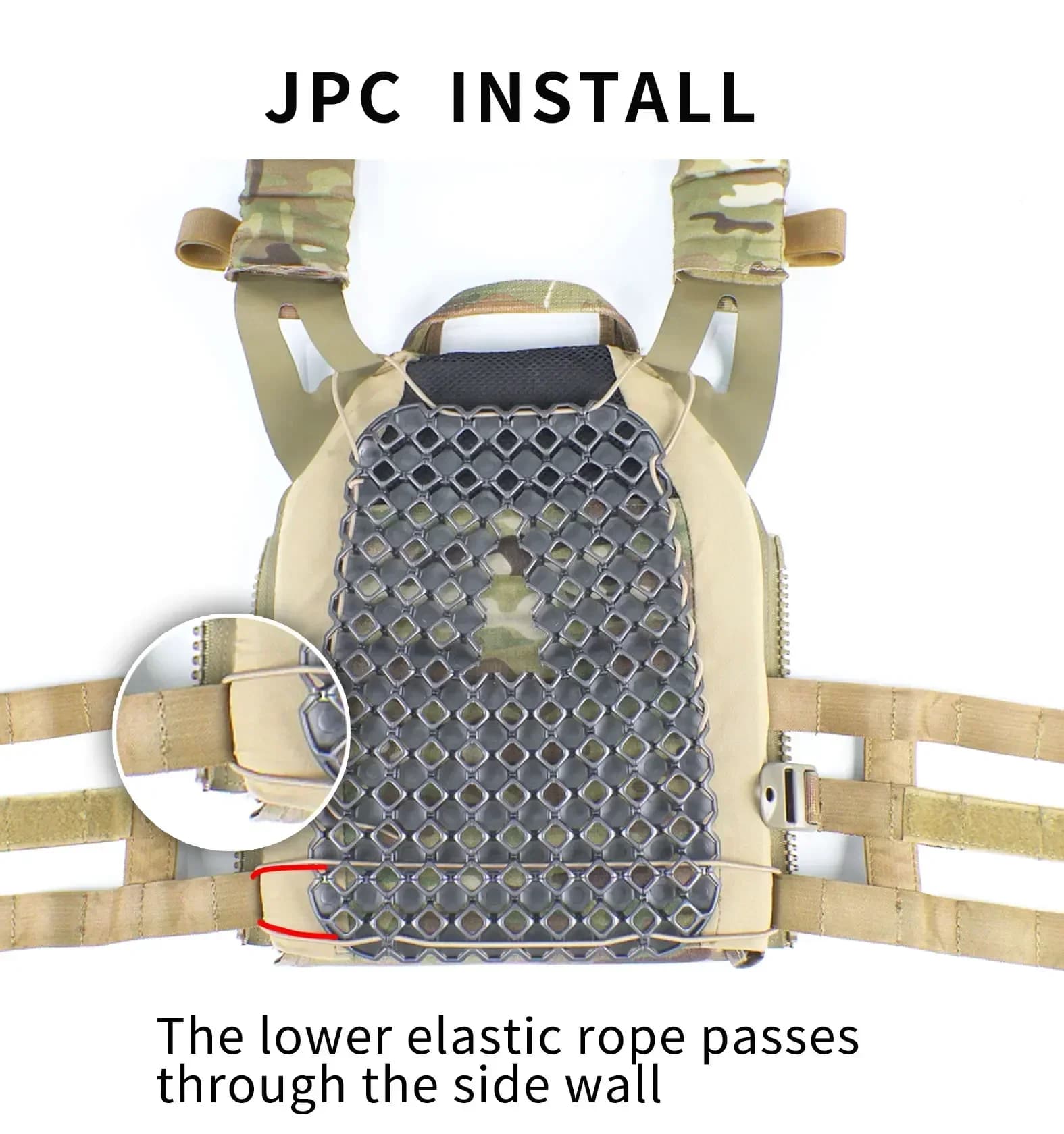DMGear Gilet tattico Leggero e traspirante Bordo di plastica Copertura protettiva per uomo Donna Gioco di guerra Accessori per attrezzi Cs all'aperto