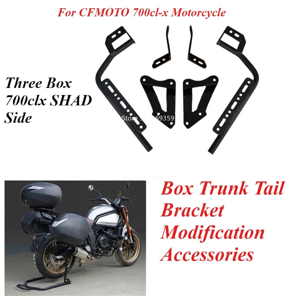 For CFMOTO 700cl-x Motorcycle Three Box 700clx SHAD Side Box Trunk Tail Bracket Modification Accessories CLX700 CL-X700