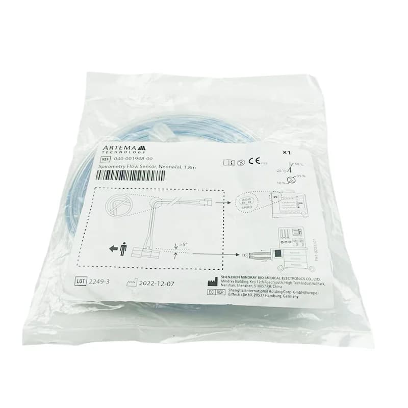 Sensore di flusso neonatale per respiratore Mindrays 1,8 m 040-001948-00