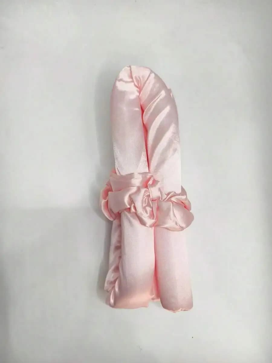 Set di 3 arricciacapelli senza calore con fascia in seta e rulli in schiuma per lo styling dei capelli lunghi