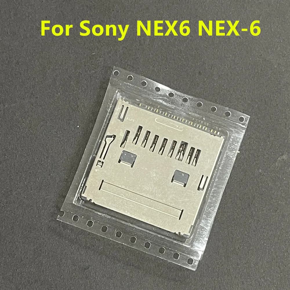 NUOVO Connettore Slot Lettore Scheda di Memoria SD per Sony NEX-6 Ricambio Riparazione Fotocamera