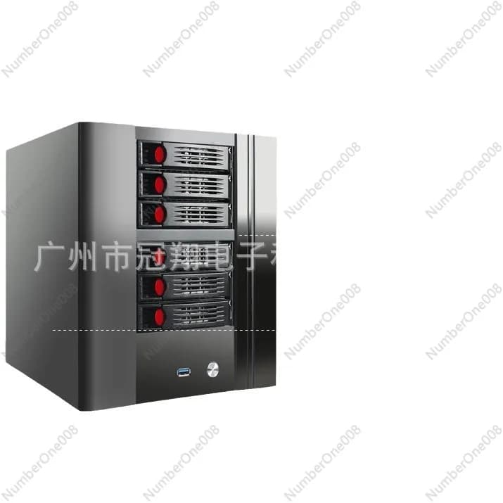 Chassis NAS a 6 bit 17 × 17, scheda madre mini ITX per uso domestico, disco NAS4 Kurosui con archiviazione file hot-swappable
