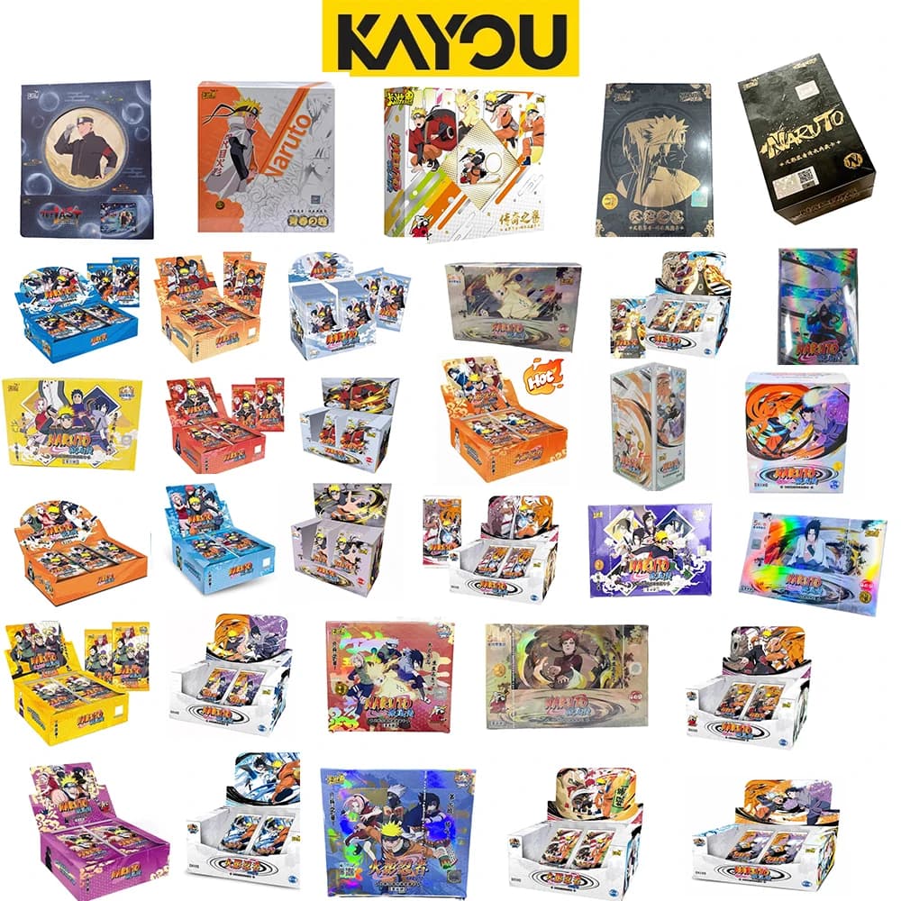 Kayou Naruto Card Box T4W8 T4W5 Soldiers'Chapter\Formations'Chapter Anime Cards Ninja Age Collection Gift Box Kids Toy Gifts