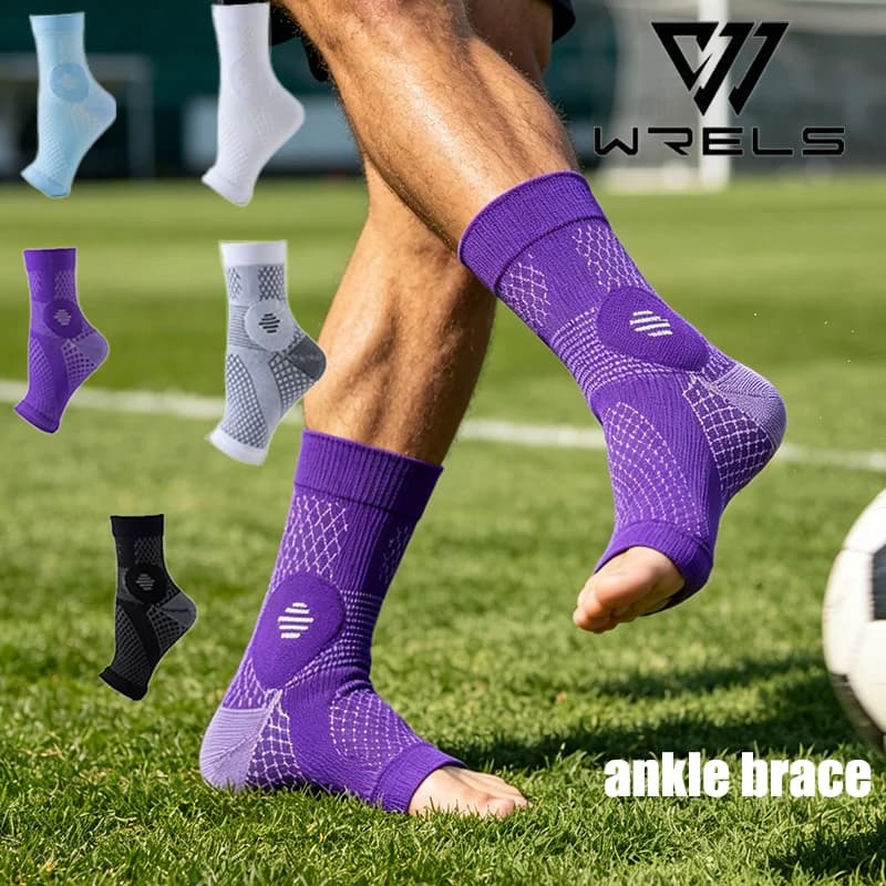 Sport Ankle Socks Soft Cycling Ankle Support Brace Open Toe Ankle Sock Bathable Outdoor Running Football Ankle Protector