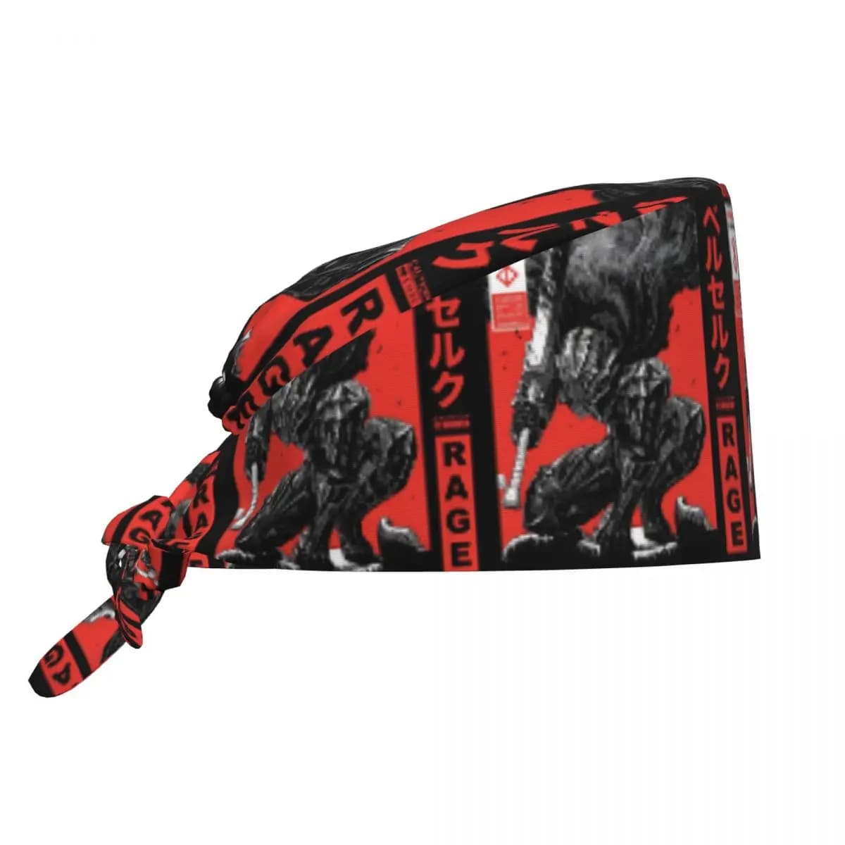 Cappello da Lavoro B-Berserks, Cappelli Chirurgici da Donna, Cappello da Sala Operatoria con Stampa Guerrieri, Cappelli da Operatori, Cappello da Laboratorio