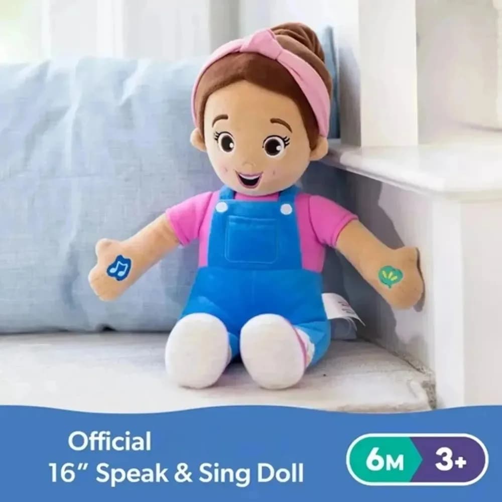 Ms. Rachel Cartoon Doll Toy Soft Stuffed Speak & Singing Pillow for Baby Toddler Sleeping Plush Birthday Gift for Girls & Boys