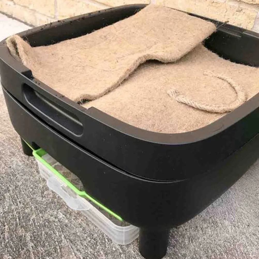 Tappetino per Compostaggio in Fibra di Cocco Biodegradabile, Coperta per Compostaggio da Giardino per Contenitori di Compost, Fioriere, Tappetino per la Crescita dei Semi in Fibra di Cocco