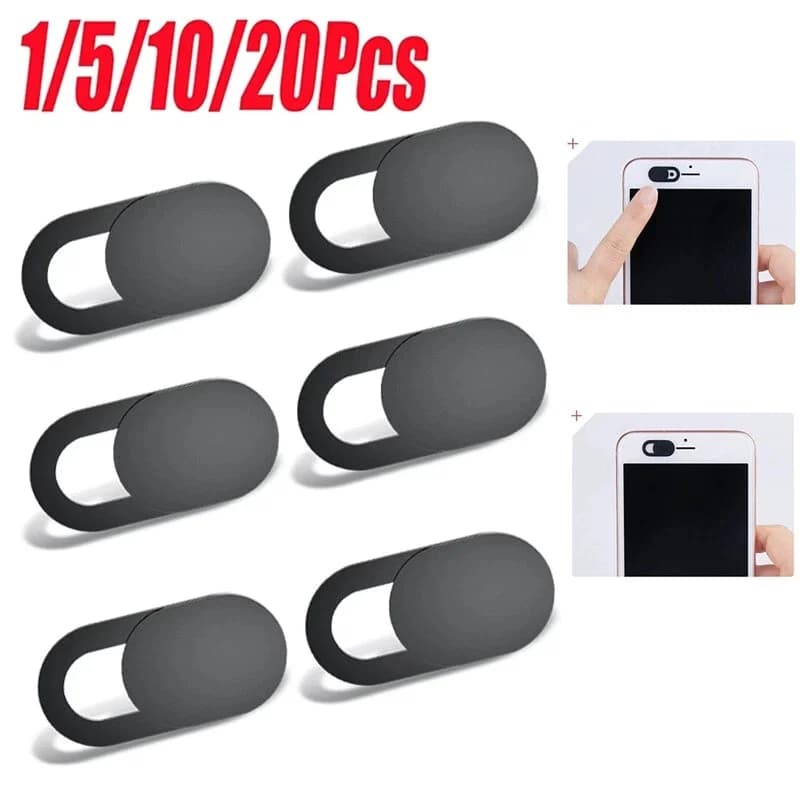 1-20PCS Webcam Cover Shutter Magnet Slider Camera Cover For iPhone iPad PC Tablet Web Laptop Camera Phone Lenses Privacy Sticker