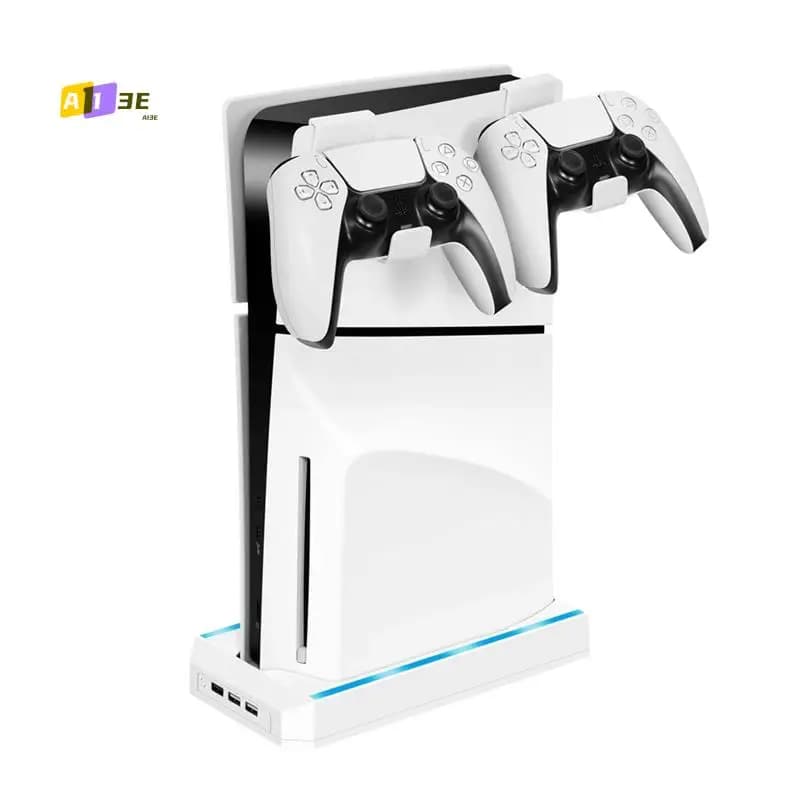 A13E-Staffa da parete Rack di stoccaggio per montaggio a parete per console di gioco PS5 Slim per accessori per supporto per console di gioco Playstation 5 Slim