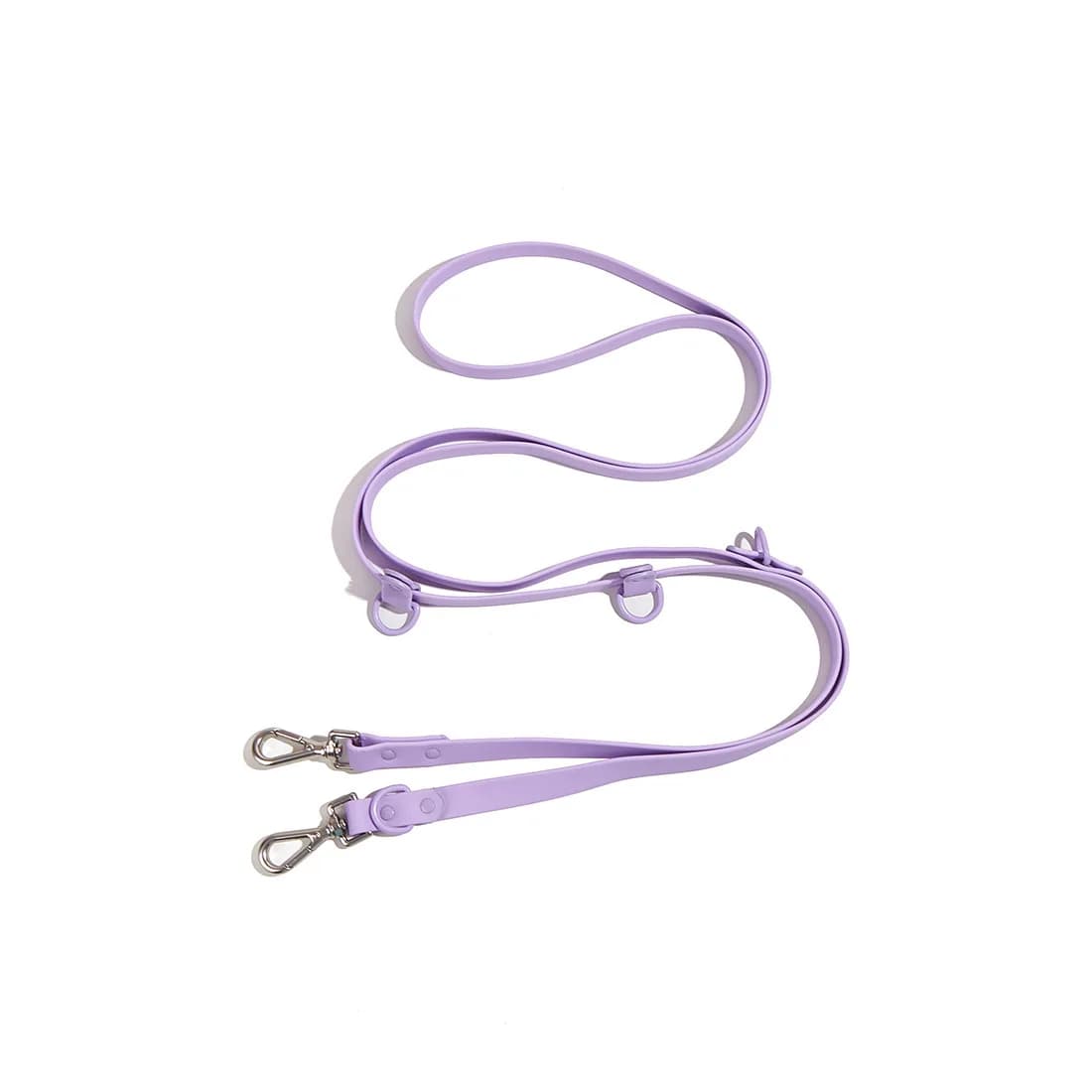 Guinzaglio per cani impermeabile da 2,5 m, guinzaglio per cani a vita incrociata diagonale in PVC, guinzaglio per cani regolabile per correre con un traino e due opzioni di trazione