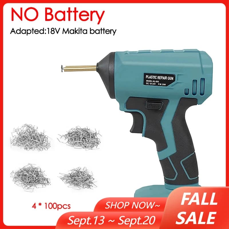 Saldatrice per plastica senza fili Cucitrice a caldo Paraurti Riparazione Saldatore Pannello carrozzeria pistola per crepe per Makita/DeWalt SENZA batteria