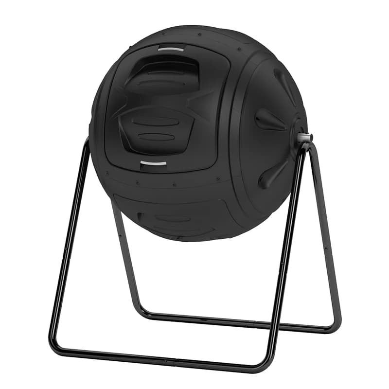 Nuovo secchio per compost rifiuti alimentari da giardino con rubinetto flip compost bin cortile secchio a rulli compost sferico esterno