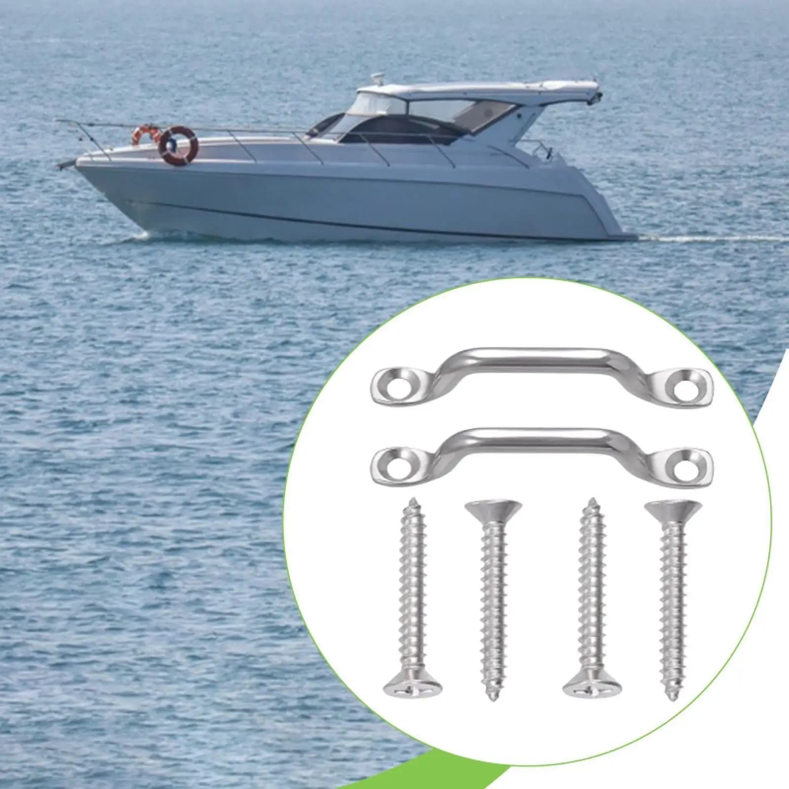 Pad Eye Down Anchor Point Marine Hardware Accessories Easy Installation with Screws Supplies Spare Parts Boat Handle