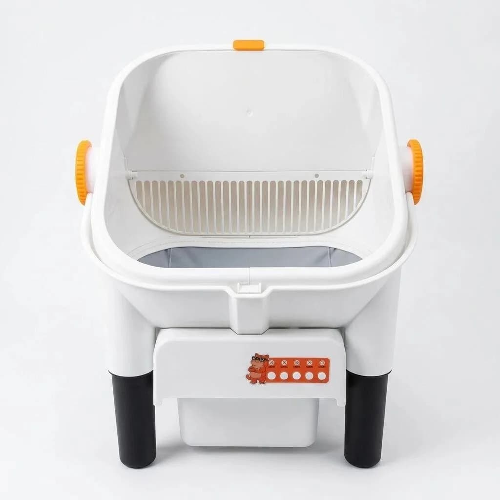 Smart Cat Litter Box, Large Automatic Pet Toilet, Electric Self-Cleaning, Odor Control, Suitable for Multiple Cats, Easy to Use