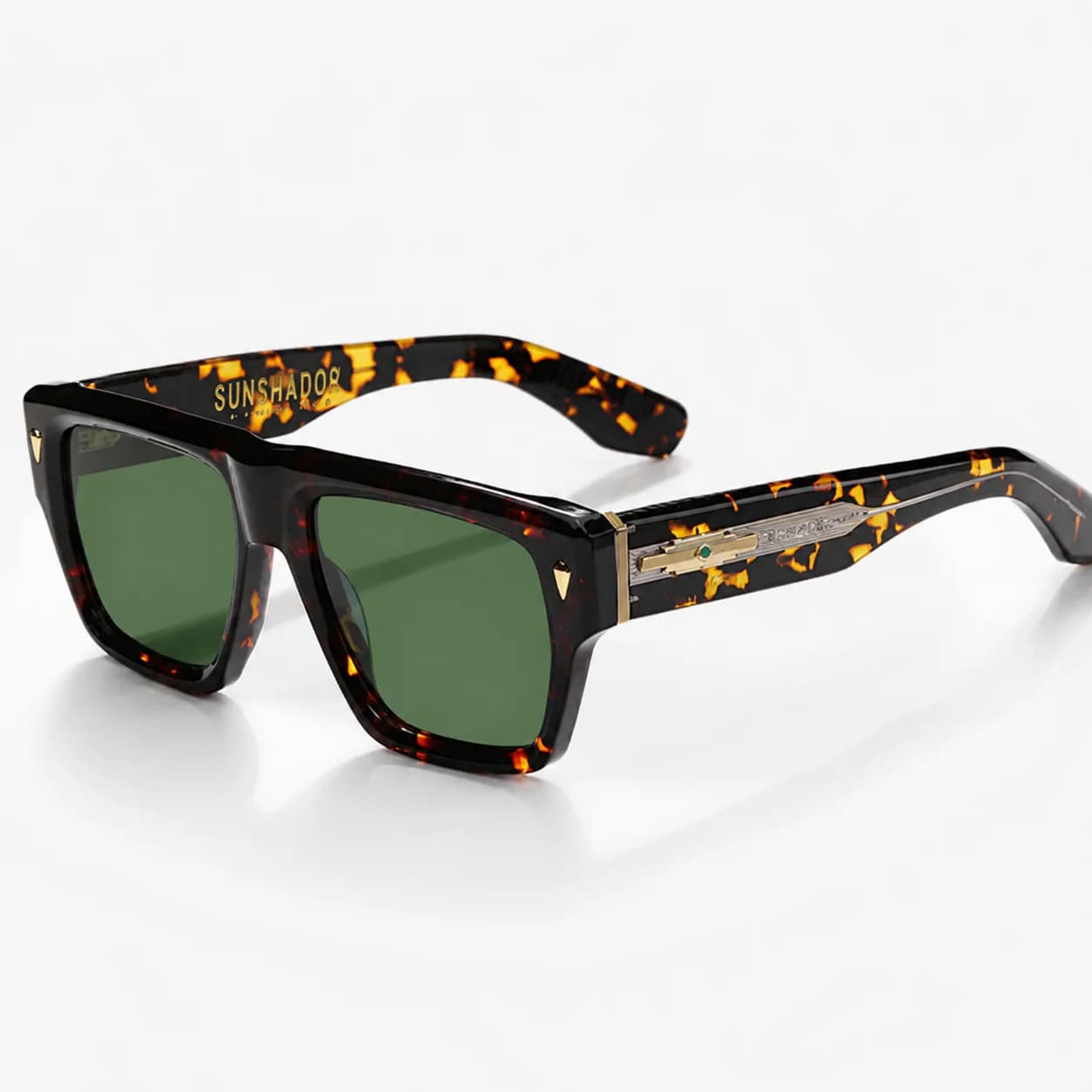 Designer Square Sunglasses for Men and Women UV400 Retro Vintage Classic Handmade Japanese Celluloid High Street Glasses