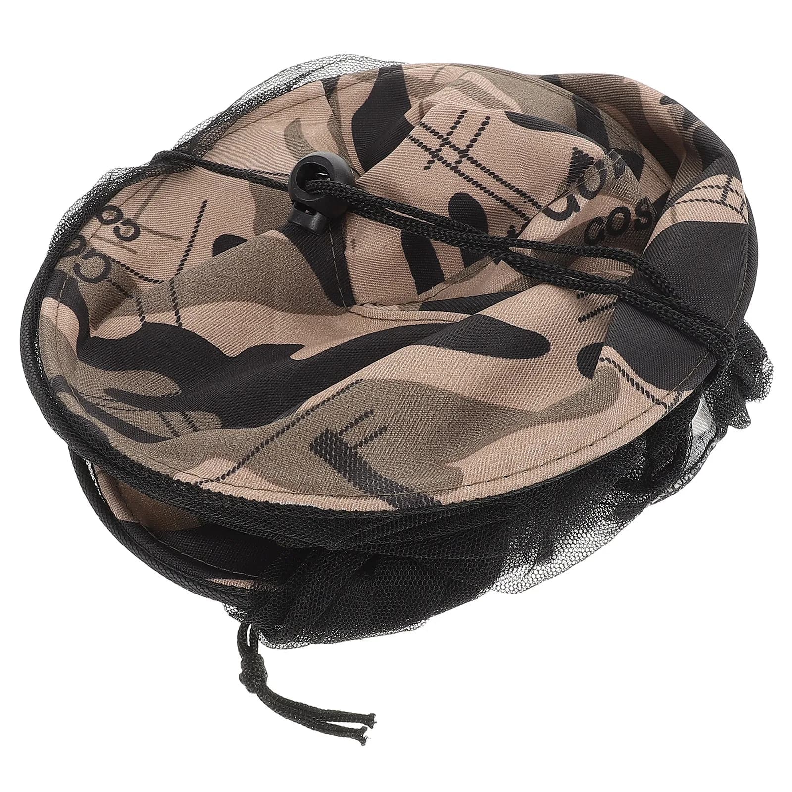 Bug Net Hat for Men Women Portable Mosquito Net Head Cover Lightweight Breathable Fishing Hat Outdoor Activities Hiking Camping