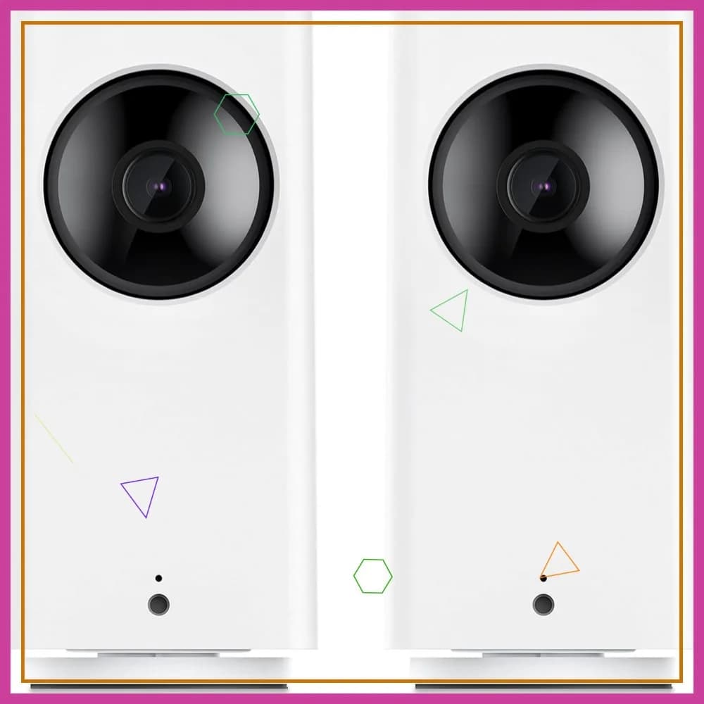 360 ° Telecamera PTZ per Animali Domestici da Interno, Confezione da 2 - Controllo tramite App per Monitoraggio di Cani, Gatti, Bambini e Anziani