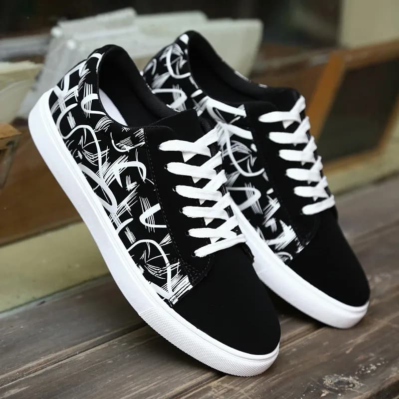 Nuove Scarpe Casual da Uomo alla Moda Primaverile, Scarpe Sportive da Corsa per Studenti, Scarpe da Skateboard Traspiranti in Fibra di Poliestere, Versione Migliorata