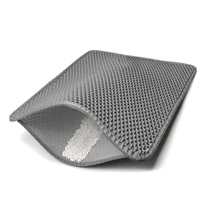 Large Litter Box Mat-30" X22" Cat Litter Mat With Double Layers Litter Trapping Function Easy To Clean For Floor Mat Limited Tim