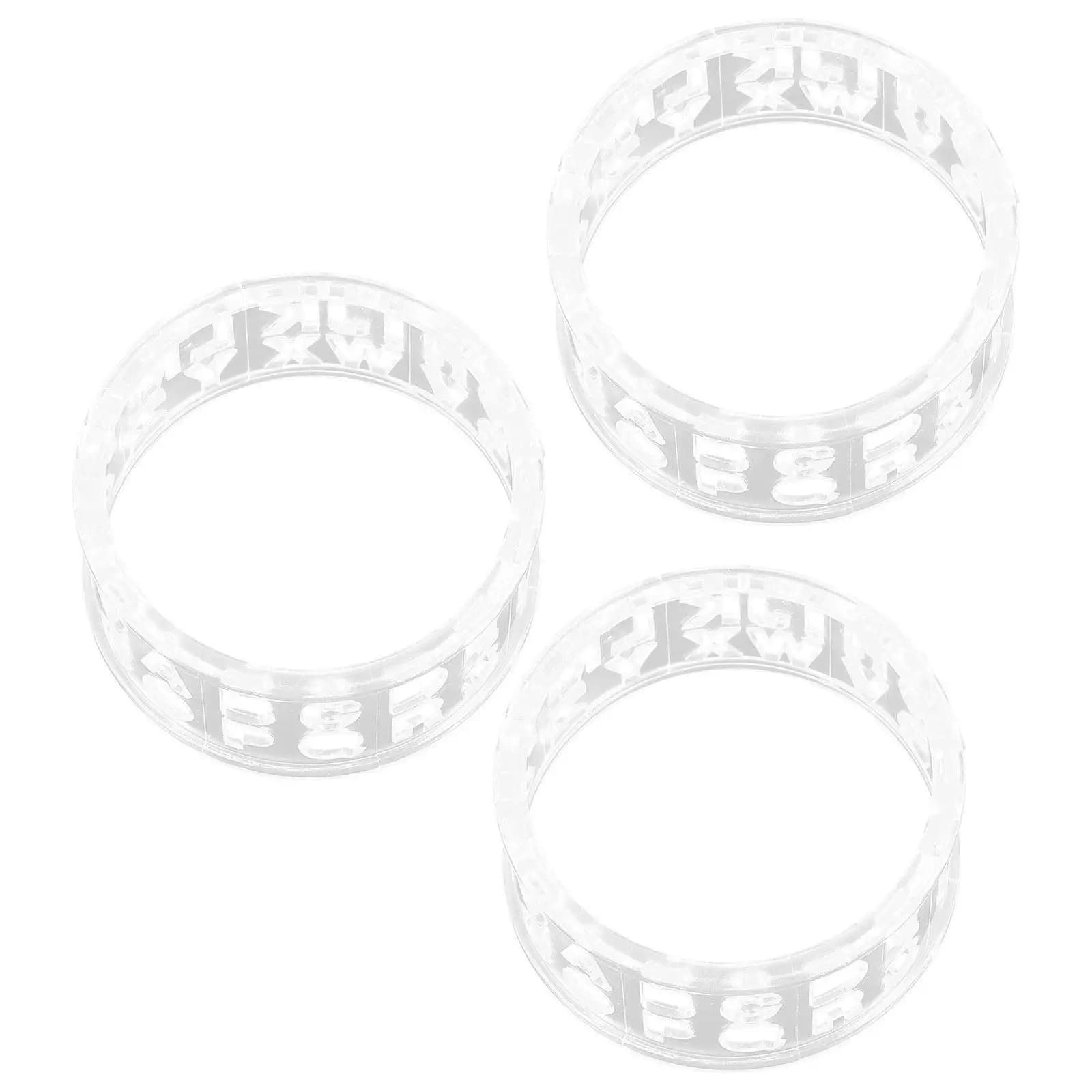 Set di 4 Strumenti per l'Allineamento delle Palline da Golf, Riutilizzabili, in Plastica, con Linee Preimpostate per una Marcatura Facile e Precisa