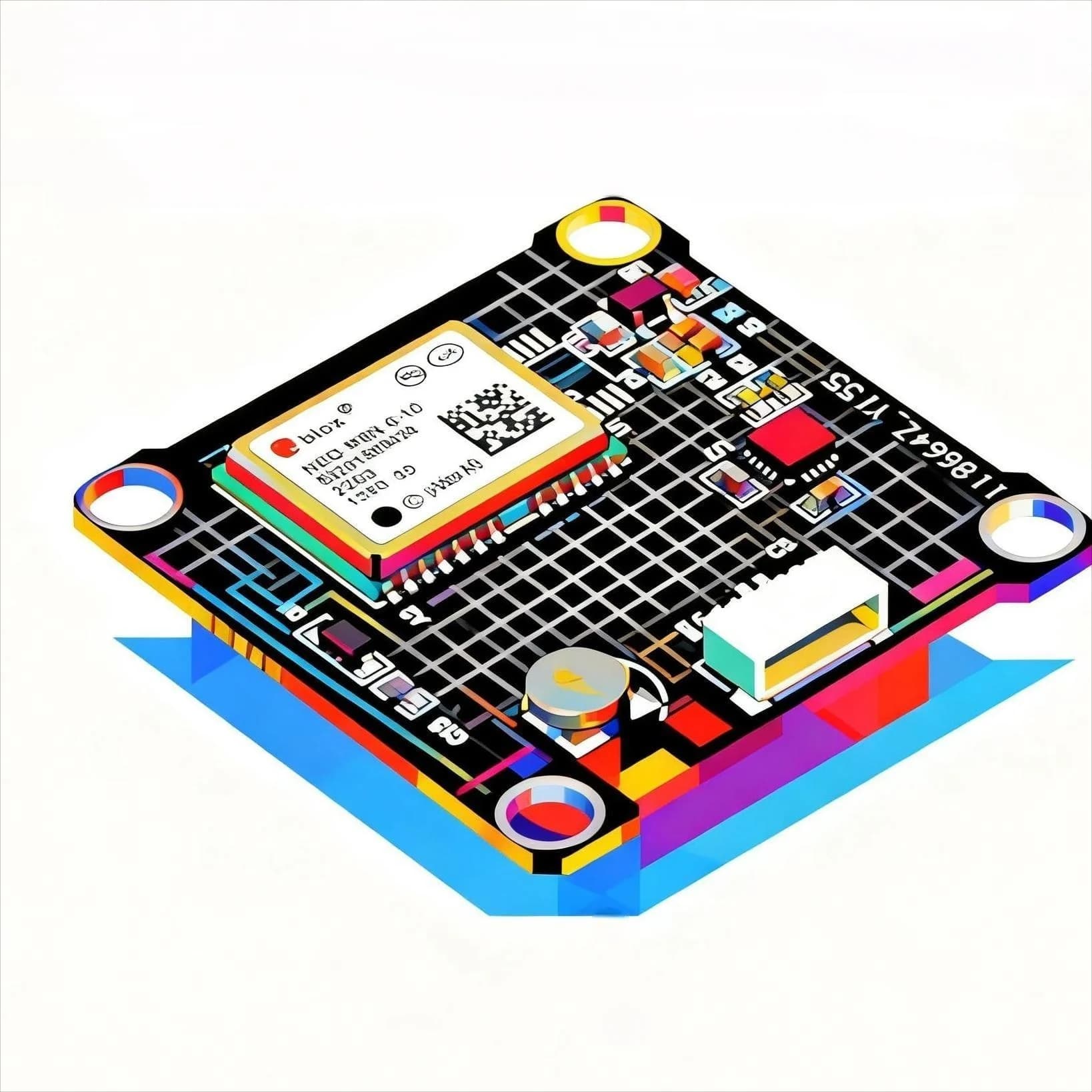 Modulo GPS M8N con bussola QMC5883 per F4V3S PLUS Controllo di volo QAV250 220 RC Drone FPV Racing Quadcopter Betaflight INAV