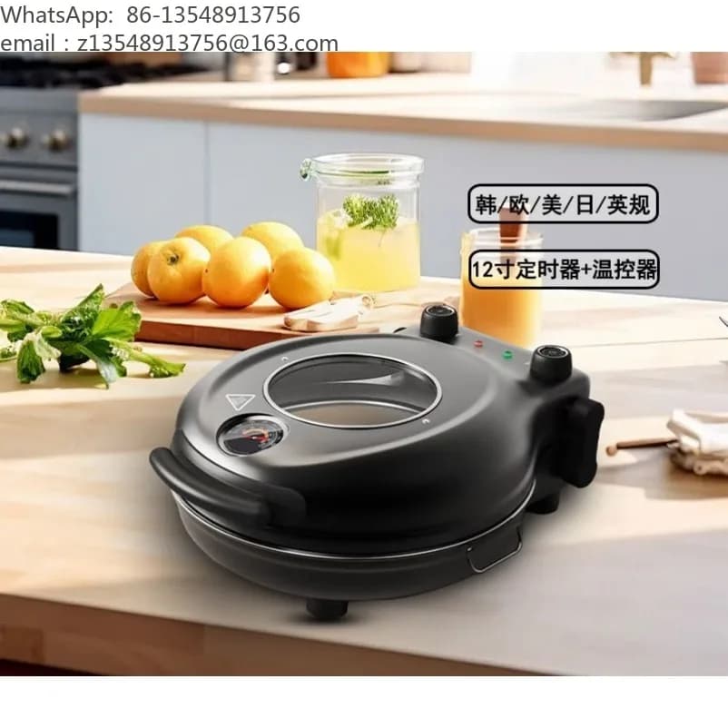 Pizza machine Electric cake pan Stone baking pan Double electric pizza oven Pancake machine Oven