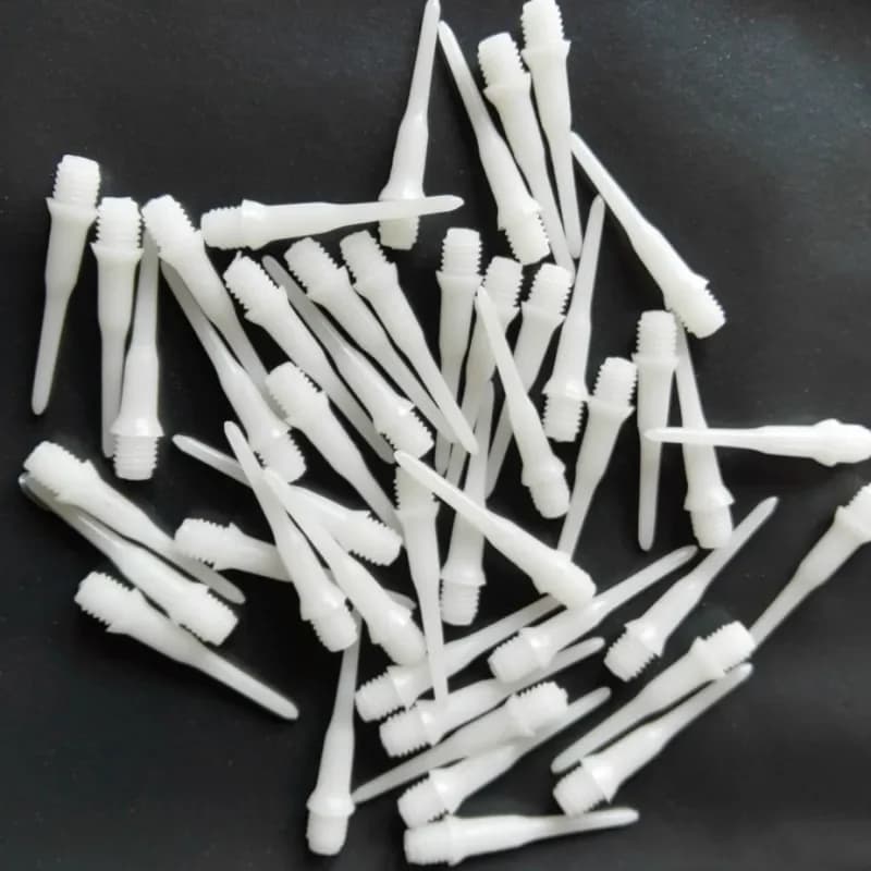 100 Pz 27mm Nero Freccette Alberi Punte Morbide Tubo Filo di Plastica Professionale Dardo Steli Accessori di Ricambio Gadget per il Gioco
