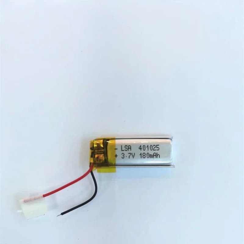 Batteria ai polimeri di litio da 3,7 V 401025 100 mAh per auricolari Bluetooth wireless, selfie stick, penne stilo e registratori vocali