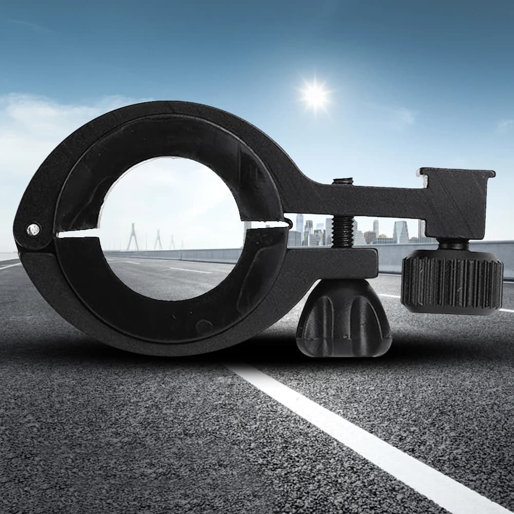 Staffa anteriore per luce per bicicletta Supporto per lampada per bici in lega di alluminio Staffa di montaggio per luce per bicicletta leggera Accessori per biciclette