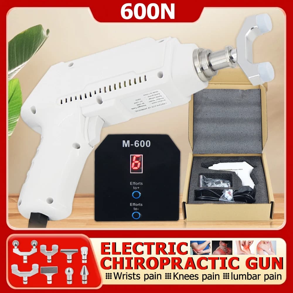 Strumento di regolazione chiropratica Colonna vertebrale regolabile Correzione cervicale a 6 livelli Assistenza sanitaria Pistola per massaggio rilassante muscolare Professionale